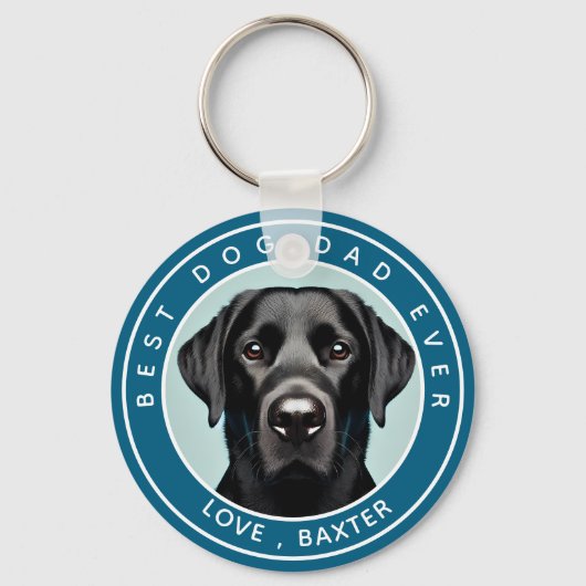 Creëer uw eigen hond foto gepersonaliseerd sleutelhanger (Achterkant)