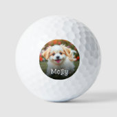 Creëer uw eigen hond naam foto golfballen (Voorkant)
