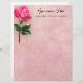 Creëer Uw eigen Hot Pink Roos (Voorkant / Achterkant)