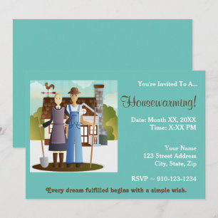 Creëer uw eigen housewarming party uitnodiging