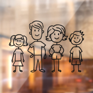 Creëer Uw eigen huis- of motormodelfamilie Raamsticker