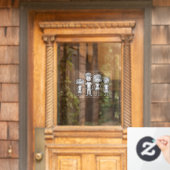 Creëer Uw eigen huis- of motormodelfamilie Raamsticker (Huis Deur)