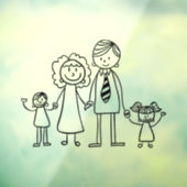 Creëer Uw eigen huis- of motormodelfamilie Raamsticker (Vel 3)