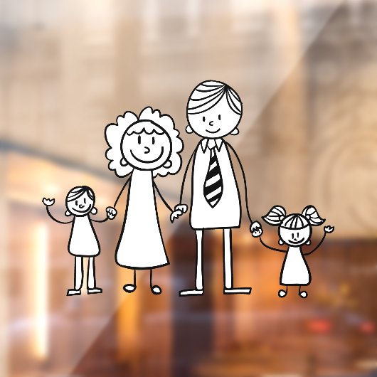 Creëer Uw eigen huis- of motormodelfamilie Raamsticker (Vel 2)