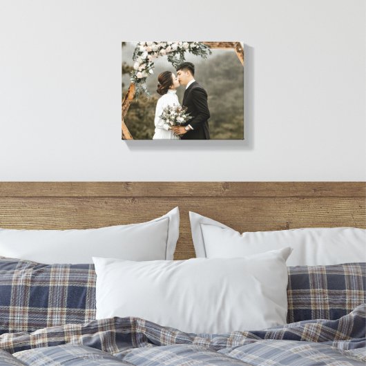 Creëer Uw eigen huwelijksfoto Canvas Afdruk (Insitu (Slaapkamer))