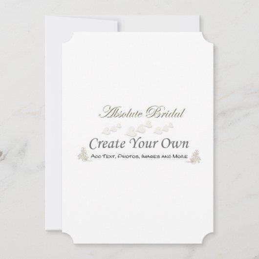 Creëer Uw eigen huwelijksuitnodigingen Kaart (Voorkant)