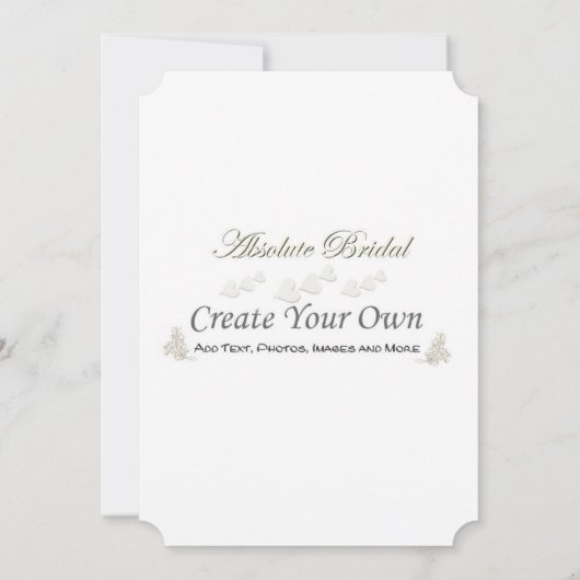 Creëer Uw eigen huwelijksuitnodigingen Kaart (Achterkant)