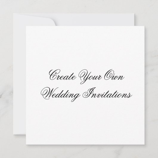 Creëer Uw eigen huwelijksuitnodigingsvorm Kaart (Voorkant)