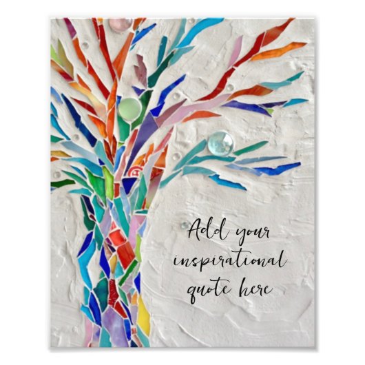 Creëer Uw eigen Inspirerend boodschap Foto Afdruk (Voorkant)