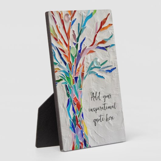 Creëer Uw eigen Inspirerend boodschap Fotoplaat (Zijkant)