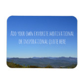 Creëer uw eigen Inspirerend citaat Mountain Photo Magneet (Horizontaal)