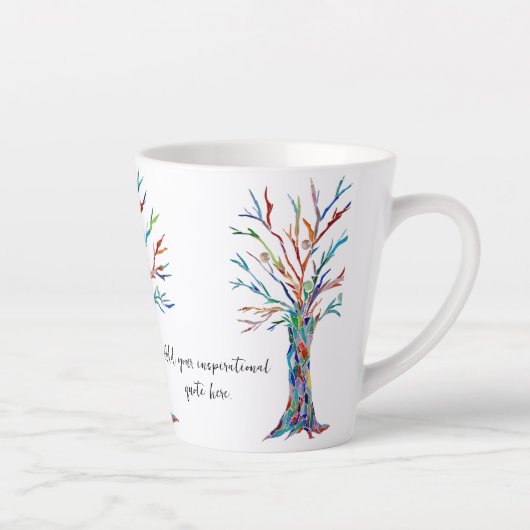 Creëer Uw eigen Inspirerend prijsopgave Latte Mok (Rechts)
