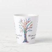 Creëer Uw eigen Inspirerend prijsopgave Latte Mok (Voorkant)