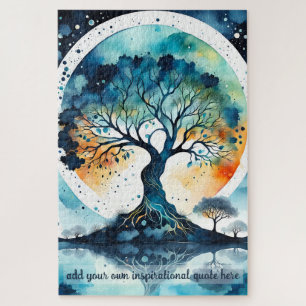 creëer Uw eigen inspirerend quote, Tree of Life Legpuzzel