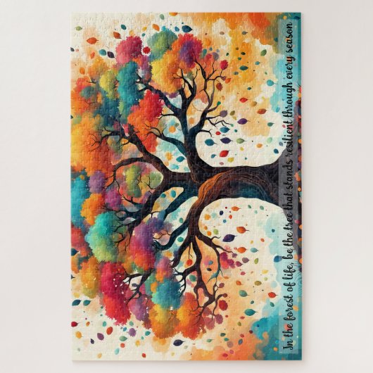 creëer Uw eigen inspirerend quote, Tree of Life Legpuzzel (Verticaal)