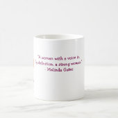 Creëer uw eigen Inspirerend vrouwen dag Quote Koffiemok (Center)