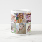 Creëer Uw eigen installagram Aangepast fotocollage Extra Grote Beker (Voorkant)