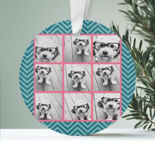 Creëer Uw eigen installagram Foto Collage 9 foto's Ornament