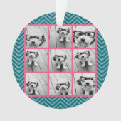 Creëer Uw eigen installagram Foto Collage 9 foto's Ornament (voorkant)