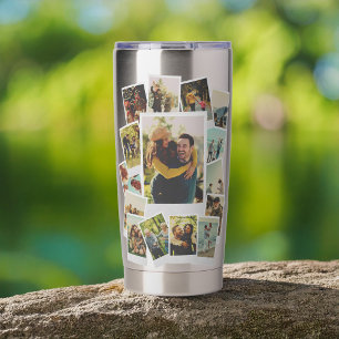 Creëer Uw eigen  Instant Film Fotocollage Geïsoleerde Drinkbeker