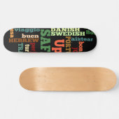Creëer Uw eigen internationale beste reiswaankunst Skateboard (Horizontaal)
