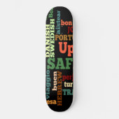 Creëer Uw eigen internationale beste reiswaankunst Skateboard (Voorkant)