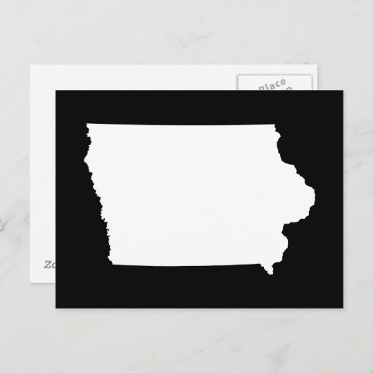 Creëer Uw eigen Iowa Moving Announge Briefkaart (Voorkant / Achterkant)