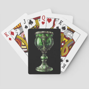Creëer Uw eigen Jade Green Chalice Pokerkaarten