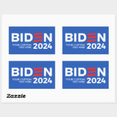 Creëer Uw Eigen Joe Biden 2024 Rechthoekige Sticker (Vel)