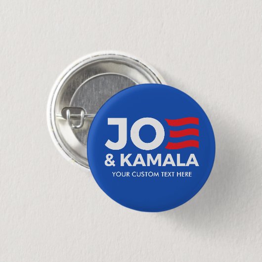 Creëer Uw Eigen Joe en Kamala 2024 Ronde Button 3,2 Cm (Voorkant /achterkant)