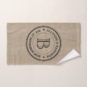 Creëer Uw eigen Jubileum Burlap Handdoek (Handdoek)