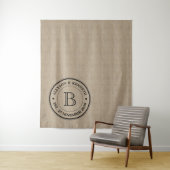 Creëer Uw eigen Jubileum Burlap Wandkleed (In situ)