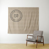Creëer Uw eigen Jubileum Burlap Wandkleed (In Situ (horizontaal))