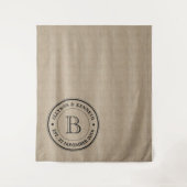 Creëer Uw eigen Jubileum Burlap Wandkleed (Voorkant)