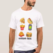 Creëer uw eigen junk food liefhebber Mannen T-shirt (Voorkant)