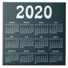 Creëer uw eigen kalender voor 2020 tegeltje