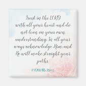 Creëer Uw eigen kalligrafie Bijbeltekst Verse teks Magneet (Voorkant)