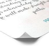 Creëer Uw eigen kalligrafie Bijbeltekst Verse teks Poster (Hoek)