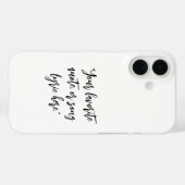 Creëer uw eigen kalligrafie citaat Case-Mate iPhone case (Achterkant (horizontaal))