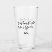 Creëer uw eigen kalligrafie citaat glas (Voorkant)