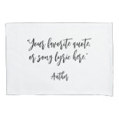 Creëer uw eigen kalligrafie citaat kussensloop (Voorkant)