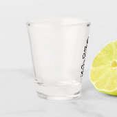Creëer Uw eigen kalm en Jouw tekst houden Shot Glas (Links)