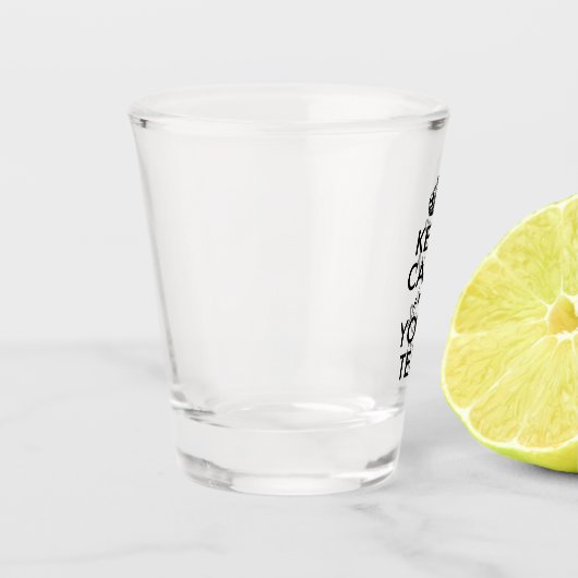 Creëer Uw eigen kalm en Jouw tekst houden Shot Glas (Links)