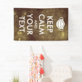 Creëer Uw eigen "Kalm houden en doorgaan" met mask Spandoek (Insitu)