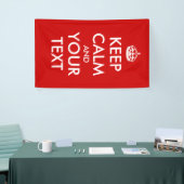 Creëer uw eigen "Kalm houden en doorgaan" Poster! Spandoek (Beurs)