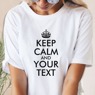 Creëer uw eigen kalm zwart-wit houden t-shirt