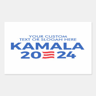 Creëer Uw eigen Kamala Harris 2024 Rechthoekige ST Sticker