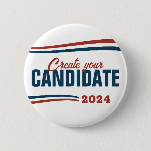 Creëer Uw eigen kandidaat Ronde Button 5,7 Cm (Voorkant)