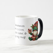 Creëer Uw eigen Kerst Plaid Gnome Pyjama's Magische Mok (Voorkant rechts)