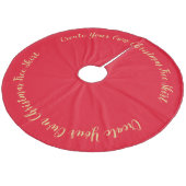 Creëer Uw eigen kerstboomrok Fleece Kerstboom Rok (Gekanteld)